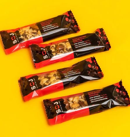 Ореховый батончик со вкусом Айриш-Крим «Арахис-миндаль-горький бельгийский шоколад»