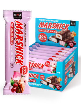 PROTEIN MARSHICK с вишней в молочном шоколаде без сахара, 30 г