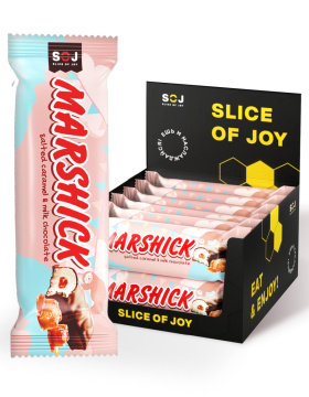 Marshick с начинкой соленая карамелью в молочном шоколаде, 30 г