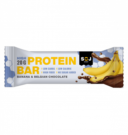 Протеиновый батончик "PROTEIN BAR" со вкусом банана в  молочном шоколаде без добавления сахара 50г