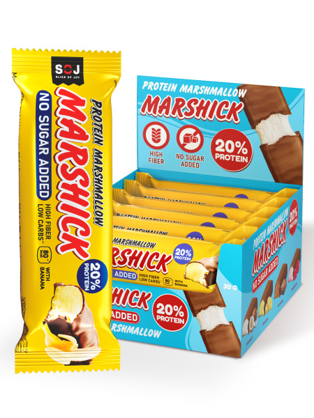 PROTEIN MARSHICK с бананом без сахара, 30 г