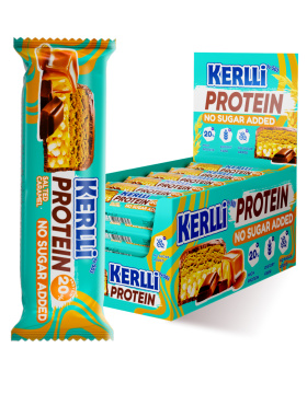 Батончик злаковый «KERLLI» с протеином и вкусом карамели без добавления сахара