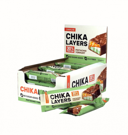 Протеиновый батончик Chikalab-Chika Layers фисташковый йогурт