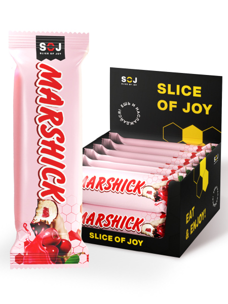 Marshick с вишневой начинкой в молочном шоколаде, 30г