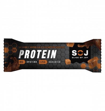 Протеиновый батончик Protein SOJ с соленой карамелью 50 г.