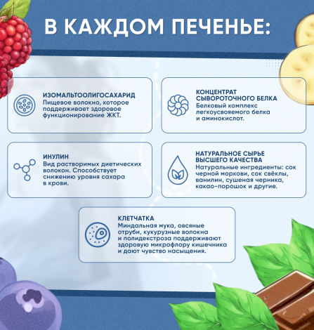 Печенье "Prote!n Cookie" со вкусом шоколадного брауни без добавления сахара