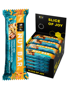 Ореховый батончик "NUT BAR" с медом и гималайской солью 40г