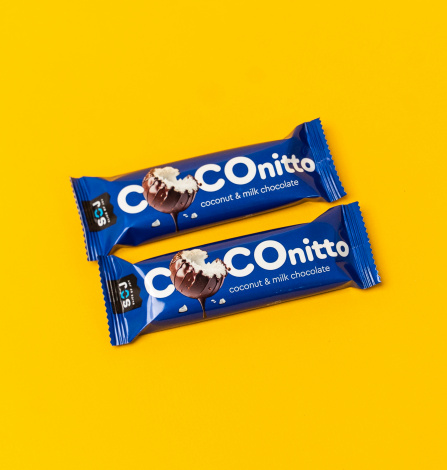 Кокосовый батончик "COCONITTO" с ванильно-сливочным вкусом в шоколаде 40г