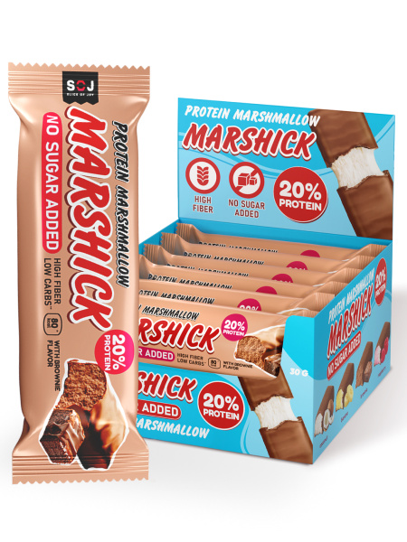 PROTEIN MARSHICK со вкусом брауни без добавления сахара, 30 г