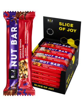 Ореховый батончик "NUT BAR" со вкусом айриш-крим в горьком шоколаде 40г