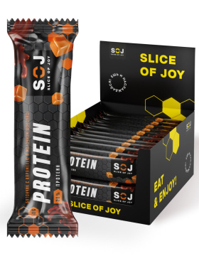 Протеиновый батончик Protein SOJ с соленой карамелью 50 г.
