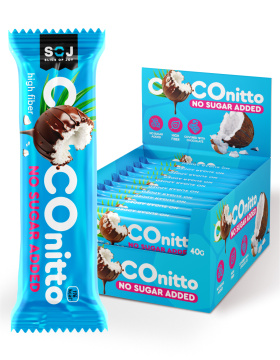 Кокосовый батончик «COCOnitto» с ванильно-сливочным вкусом без добавления сахара 40г 
